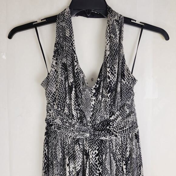 Express snakeskin print halter maxi dress Size small Maximal Classic Edgy - Picture 4 of 10